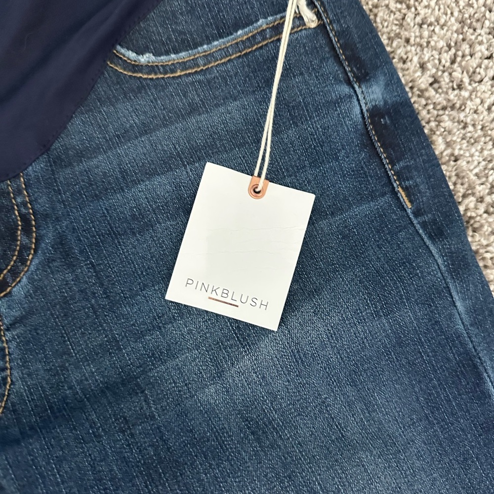 Pinkblush Dark Blue Flare Jeans - Picture 2 of 4